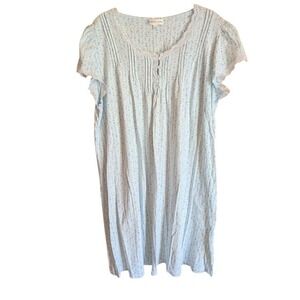 Miss Elaine Nightgown XL Cottagecore Ditsy Floral Lace Trim Loungewear Romantic